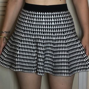 Geometric skater skirt